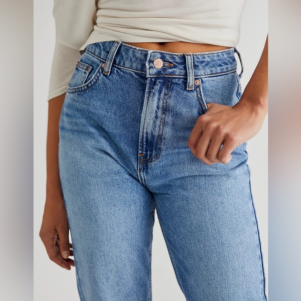 We the free Pacifica Straight-Leg Jeans Mid Blue - Picture 3 of 14